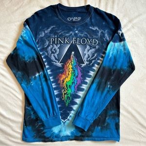 Pink Floyd Tye Dye Graphic Long Sleeve Shirt